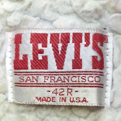 リーバイス Levis 80s USA製 70608-0216 デニムボアジャケット メンズ 42