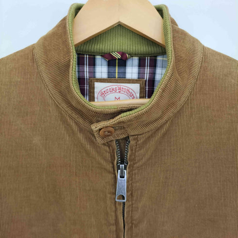 ブルックスブラザーズ BROOKS BROTHERS 裏地チェック コーデュロイ ハリントンスイングトップジャケット メンズ import:M