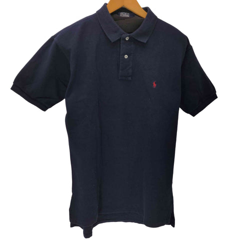 ポロバイラルフローレン Polo by RALPH LAUREN USA製 ポニー 刺繍 鹿の子 ポロシャツ メンズ import:M