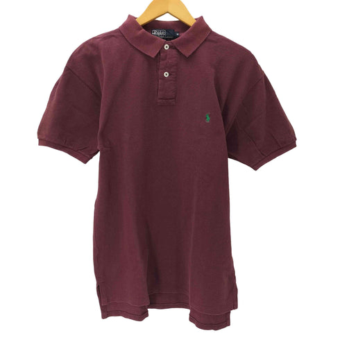 ポロバイラルフローレン Polo by RALPH LAUREN USA製 ポニー 刺繍 鹿の子 ポロシャツ メンズ import:M
