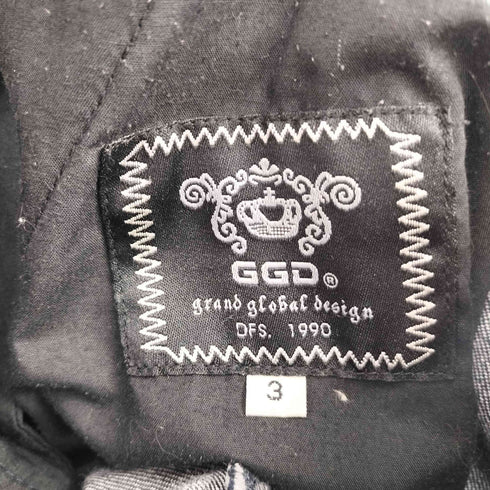 ジージーディー GGD フロントポケットデザイン カーブデニムパンツ メンズ JPN:3