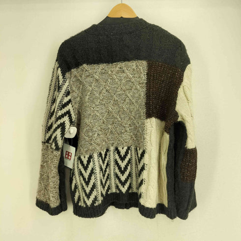 ザラ ZARA パッチワーク ニット カーディガン レディース import:S