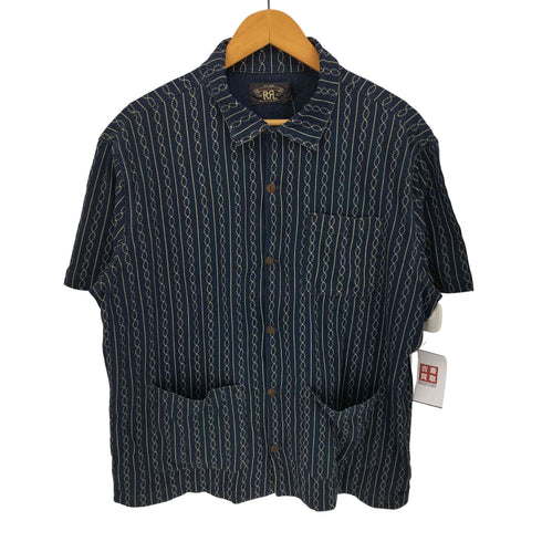 ダブルアールエルラルフローレン RRL RALPH LAUREN JERVIS CAMP-SHORT SLEEVE-CARDIGAN メンズ import:M