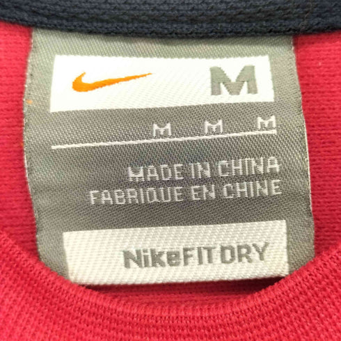 ナイキ NIKE 00s ワンポイント刺繍 クルーネック 半袖Tシャツ メンズ import:M