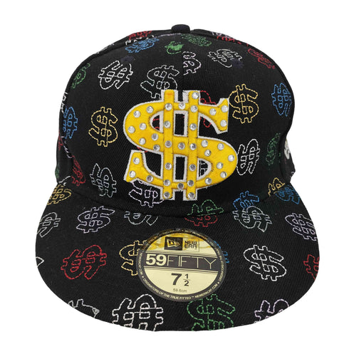 ニューエラ NEW ERA 59FIFTY ドル モノグラム 刺繍 ベースボールキャップ メンズ 7 1/2