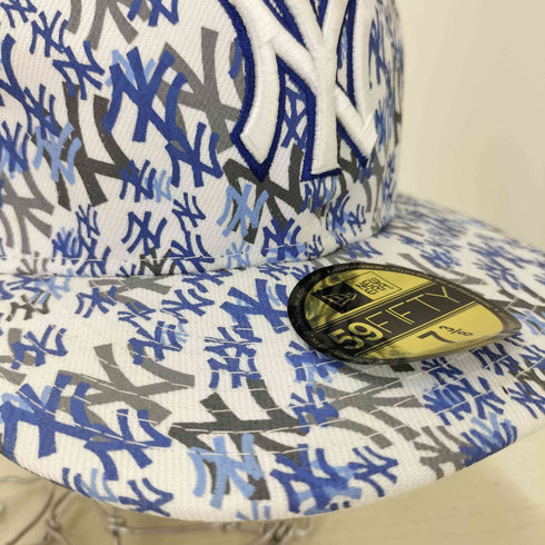 ニューエラ NEW ERA 59FIFTY MLB チームロゴ 総柄 ベースボールキャップ メンズ 7 3/8
