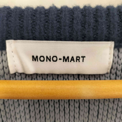 モノマート MONO-MART バイカラー 配色ダブル フェイス ルーズニット カーディガン レディース JPN:L