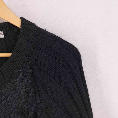 イッセイミヤケメン ISSEY MIYAKE MEN ボア切替 ジップアップ ニット トップス メンズ JPN:L