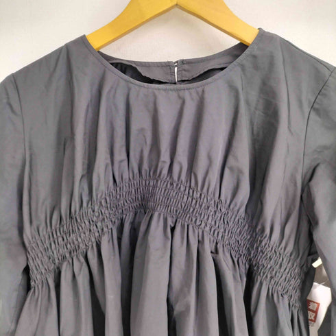 レイビームス Ray BEAMS タフタ シャーリング ブラウス レディース