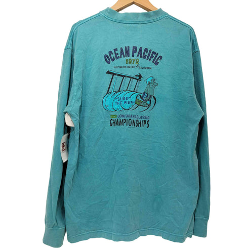 オーシャンパシフィック Ocean Pacific 00s Y2K ポケット L/S クルーネックTシャツ 長袖 メンズ JPN:M