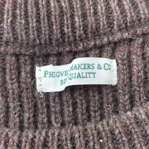 フィグベルメーカーズ PHIGVEL MAKERS GOODMANS SWEATER 細畝 モヘア混 ニット トップス メンズ JPN:2