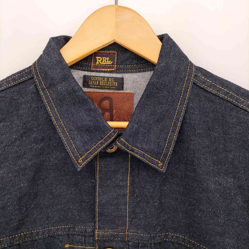 ダブルアールエルラルフローレン RRL RALPH LAUREN JAPAN EXCLUSIVE 381 COWBOY リジッド セルビッチ デニム ジャケット メンズ import:M