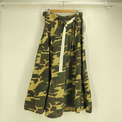 クレオルム CREOLME 迷彩 Aライン フレアスカート レディース JPN:S
