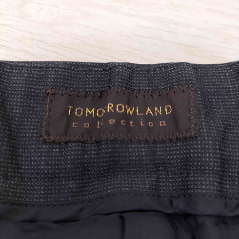 トゥモローランド TOMORROWLAND ポリエステルウールモクロディ センタープレスワイドパンツ メンズ 38