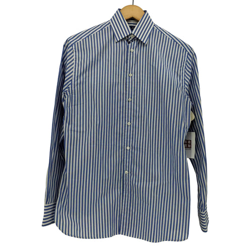 ラルフローレンパープルレーベル RALPH LAUREN PURPLE LABEL マチ付き ホリゾンタル カラー L/S ストライプ シャツ メンズ 0