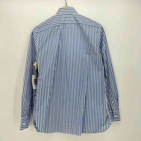 ラルフローレンパープルレーベル RALPH LAUREN PURPLE LABEL マチ付き ホリゾンタル カラー L/S ストライプ シャツ メンズ 0