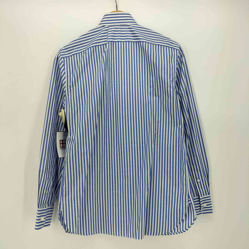 ラルフローレンパープルレーベル RALPH LAUREN PURPLE LABEL マチ付き ホリゾンタル カラー L/S ストライプ シャツ メンズ 0