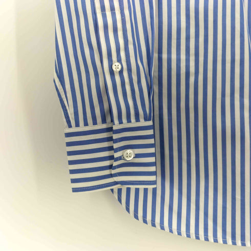 ラルフローレンパープルレーベル RALPH LAUREN PURPLE LABEL マチ付き ホリゾンタル カラー L/S ストライプ シャツ メンズ 0
