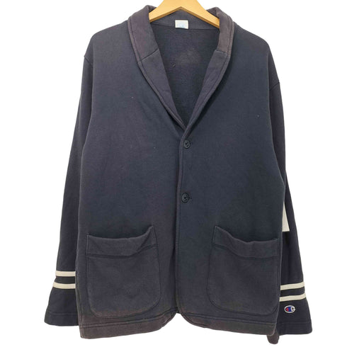 チャンピオン Champion 00s 猫目ボタン ショールカラー 2B スウェットジャケット メンズ JPN:L