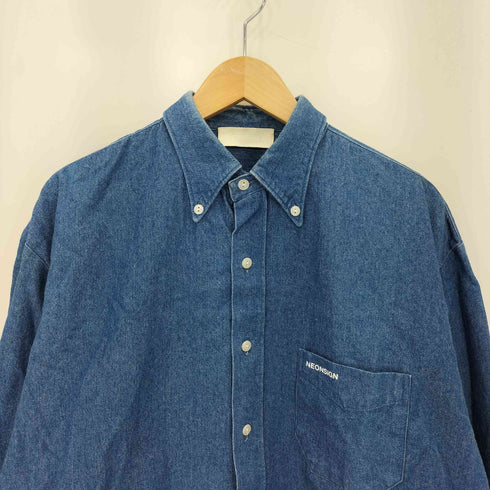 ネオンサイン NEON SIGN B.D DENIM SHIRT ボタンダウン デニムシャツ メンズ JPN:44