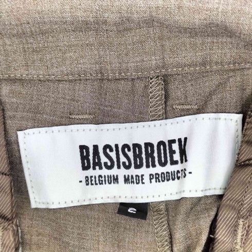 バージズブルック BASISBROEK ポリウールセンタープレス2タックスラックス メンズ JPN:2