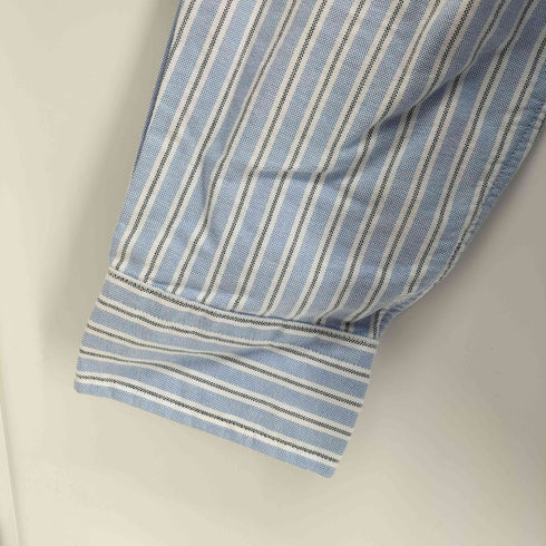 ポロラルフローレン POLO RALPH LAUREN CLASSIC FIT ポニー刺繍 ストライプ レギュラーカラー L/S シャツ メンズ import:M