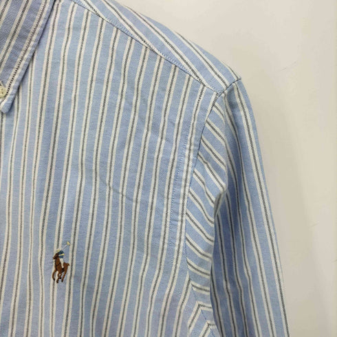 ポロラルフローレン POLO RALPH LAUREN CLASSIC FIT ポニー刺繍 ストライプ レギュラーカラー L/S シャツ メンズ import:M