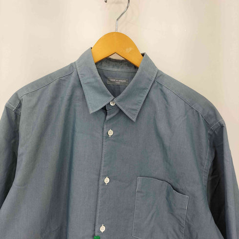 コムデギャルソンオム COMME des GARCONS HOMME 銀タグ 田中オム パイピング生地 ボタン長袖シャツ メンズ