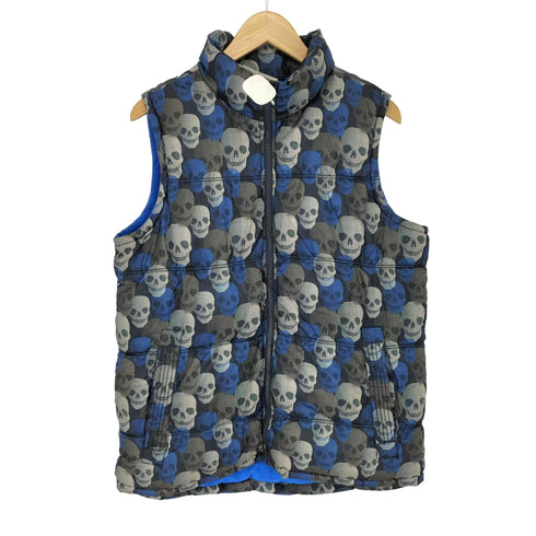 オールドネイビー OLD NAVY スカル柄 中綿ベスト メンズ import:XL