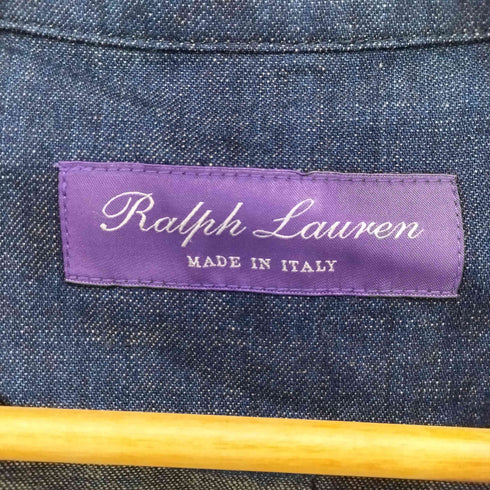 ラルフローレンパープルレーベル RALPH LAUREN PURPLE LABEL イタリア製 セットアップ デニム 2B ジャケット メンズ 38S