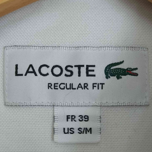 ラコステ LACOSTE オックスフォード ボタンダウンシャツ メンズ 39