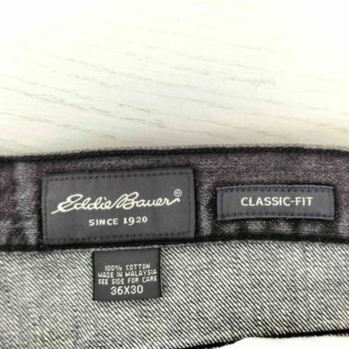 エディーバウアー Eddie Bauer CLASSIC-FIT ブラックデニムパンツ メンズ 36×30