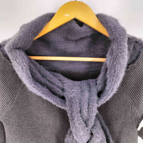 チコ Chico 25AW シャギーリボンオフショルニット レディース FREE