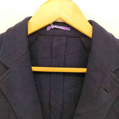 ラルフローレンパープルレーベル RALPH LAUREN PURPLE LABEL 段返り 3B サマー ウール シングル テーラード ジャケット メンズ 36S