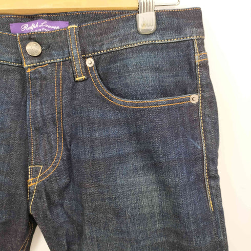 ラルフローレンパープルレーベル RALPH LAUREN PURPLE LABEL イタリア製 ジップフライ セルビッチ デニム ストレート パンツ メンズ 30/32