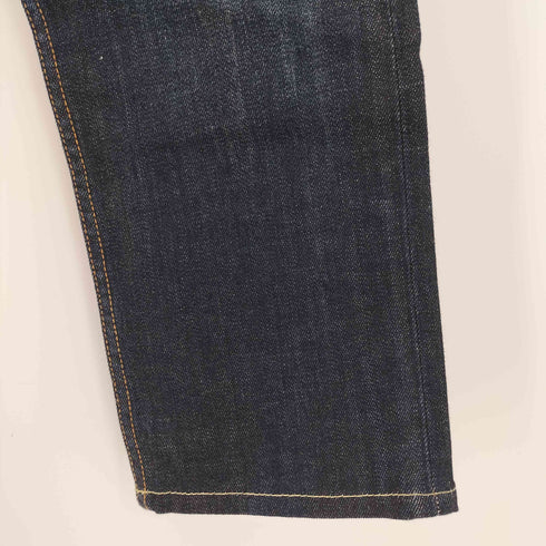 ラルフローレンパープルレーベル RALPH LAUREN PURPLE LABEL イタリア製 ジップフライ セルビッチ デニム ストレート パンツ メンズ 30/32