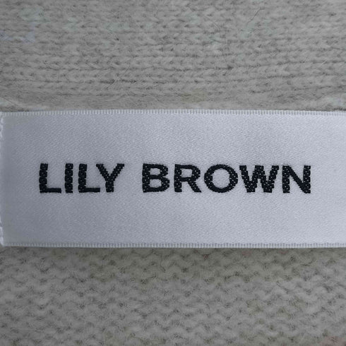 リリーブラウン Lily Brown 24AW ロゴ釦フォックスカーデ レディース ONE SIZE