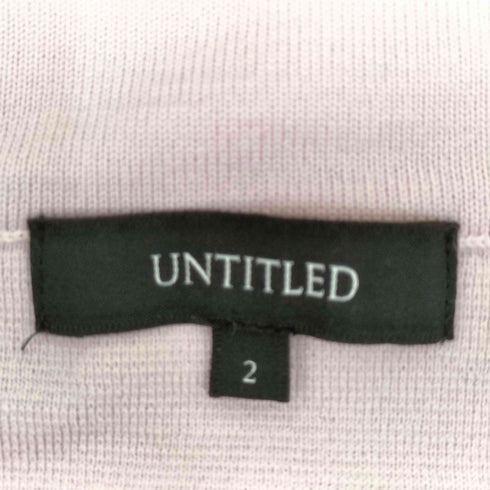 アンタイトル UNTITLED ミラノリブ ワイドボートネックプルオーバーニット レディース JPN:2