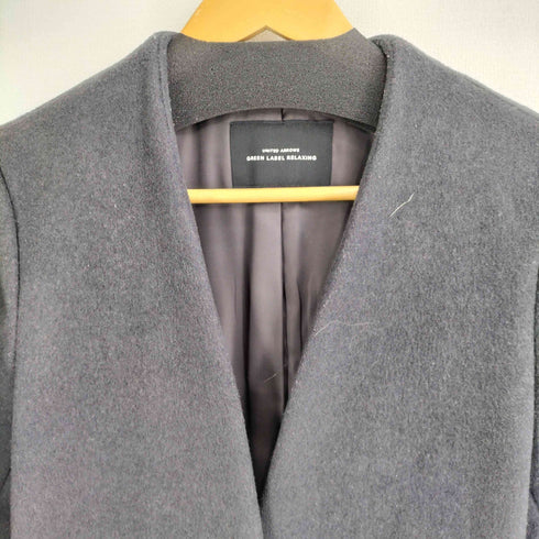 グリーンレーベルリラクシング GREEN LABEL RELAXING W/N ノーラペル コート レディース