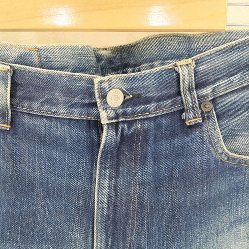 ブルーブルー BLUE BLUE 日本製 TALONジップ セルビッチ デニムパンツ メンズ 34