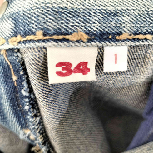 ブルーブルー BLUE BLUE 日本製 TALONジップ セルビッチ デニム パンツ メンズ 34