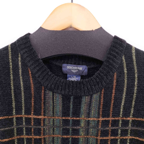 ドッカーズ DOCKERS 00S レーヨン混 柄 クルーネック ニット メンズ import:L