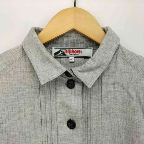 ALPHORN コットン チロリアン L/S シャツ メンズ FR:40