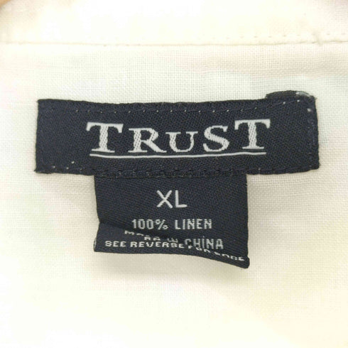 trust 両ポケット ボックスシルエット リネンシャツ メンズ import:XL
