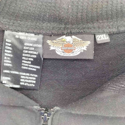 ハーレーダビッドソン HARLEY-DAVIDSON 裏サーマル パーカーベスト メンズ 2XL
