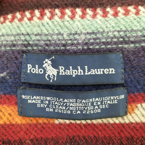 ポロラルフローレン POLO RALPH LAUREN ネイティブ柄ウールマフラー メンズ