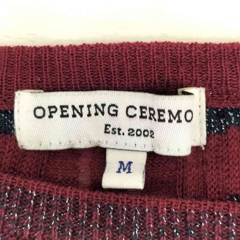 オープニングセレモニー OPENING CEREMONY チェック柄アクリルニット レディース JPN:M