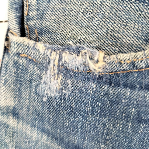ブルーブルー BLUE BLUE 日本製 TALONジップ セルビッチ デニムパンツ メンズ 34
