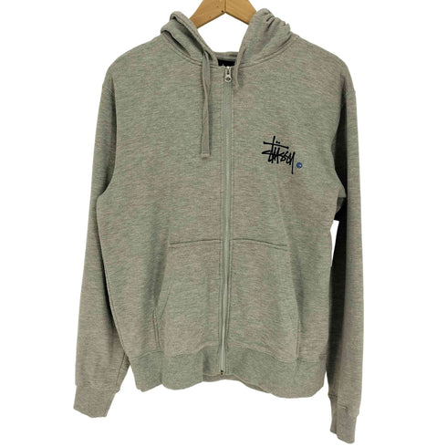 ステューシー Stussy ロゴプリント ジップアップ プルオーバー パーカー メンズ import:L