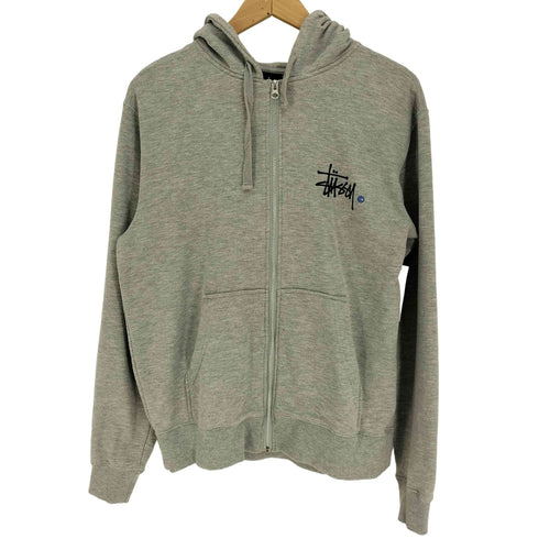 ステューシー Stussy ロゴプリント ジップアップ プルオーバー パーカー メンズ import:L